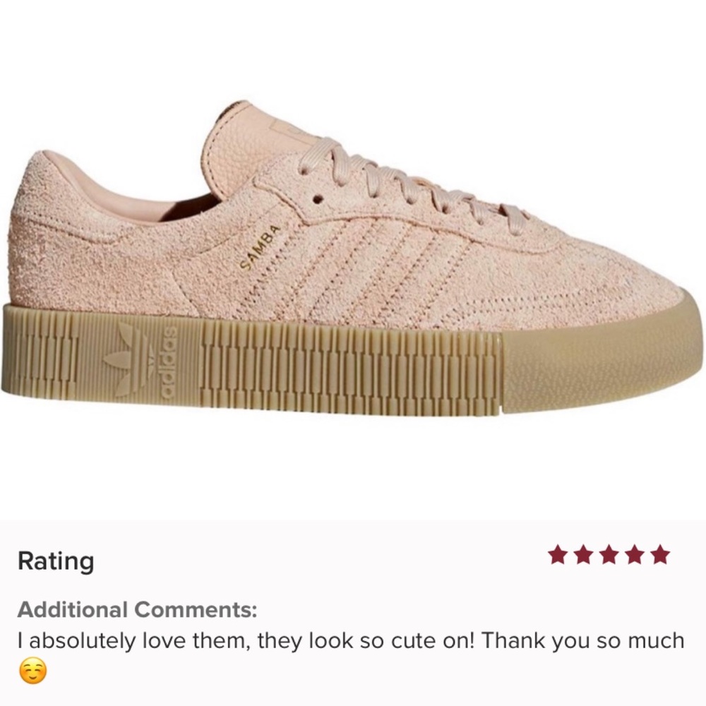 👟 ADIDAS PINK BLUSH SAMBAROSE SNEAKERS ! - Picture 2 of 7